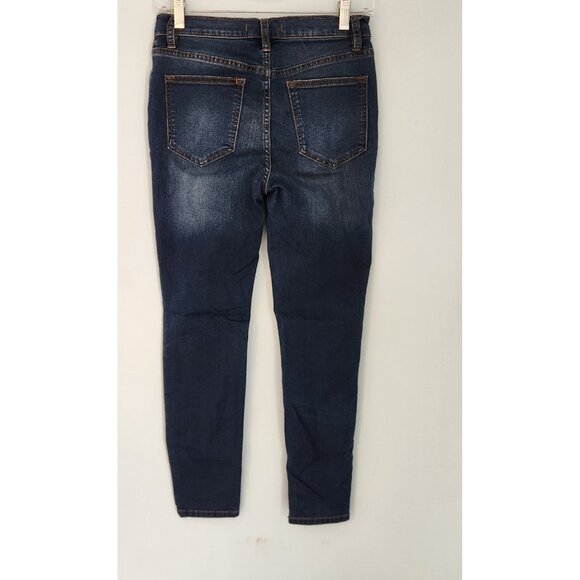 Womens Free People Jeans Blue Denim Stretch Slim Fit Size 26x26 EUC - Picture 4 of 11